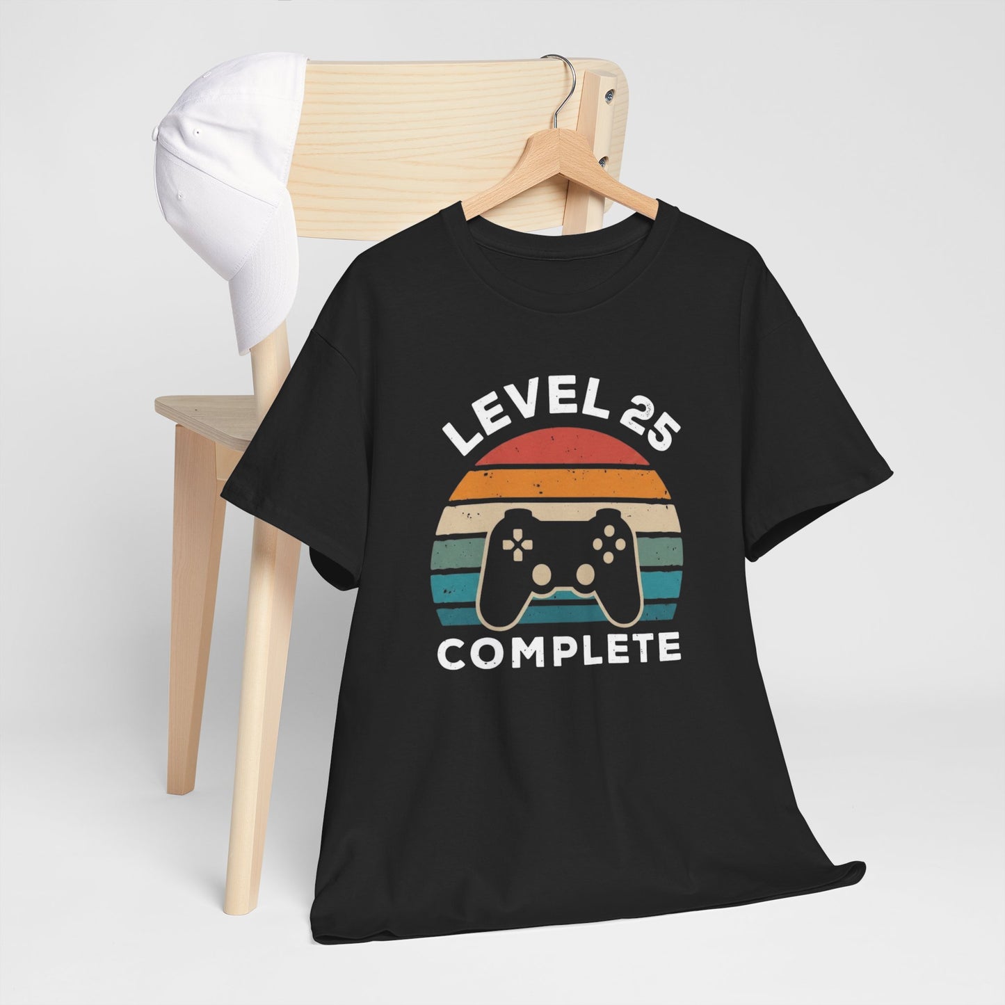 Tee-Shirt 25 Ans Homme et Femme – Cadeau Anniversaire 25ème Gamer Gaming – Idée Cadeau Jeu Vidéo Original pour Passionné de Jeux Vidéo