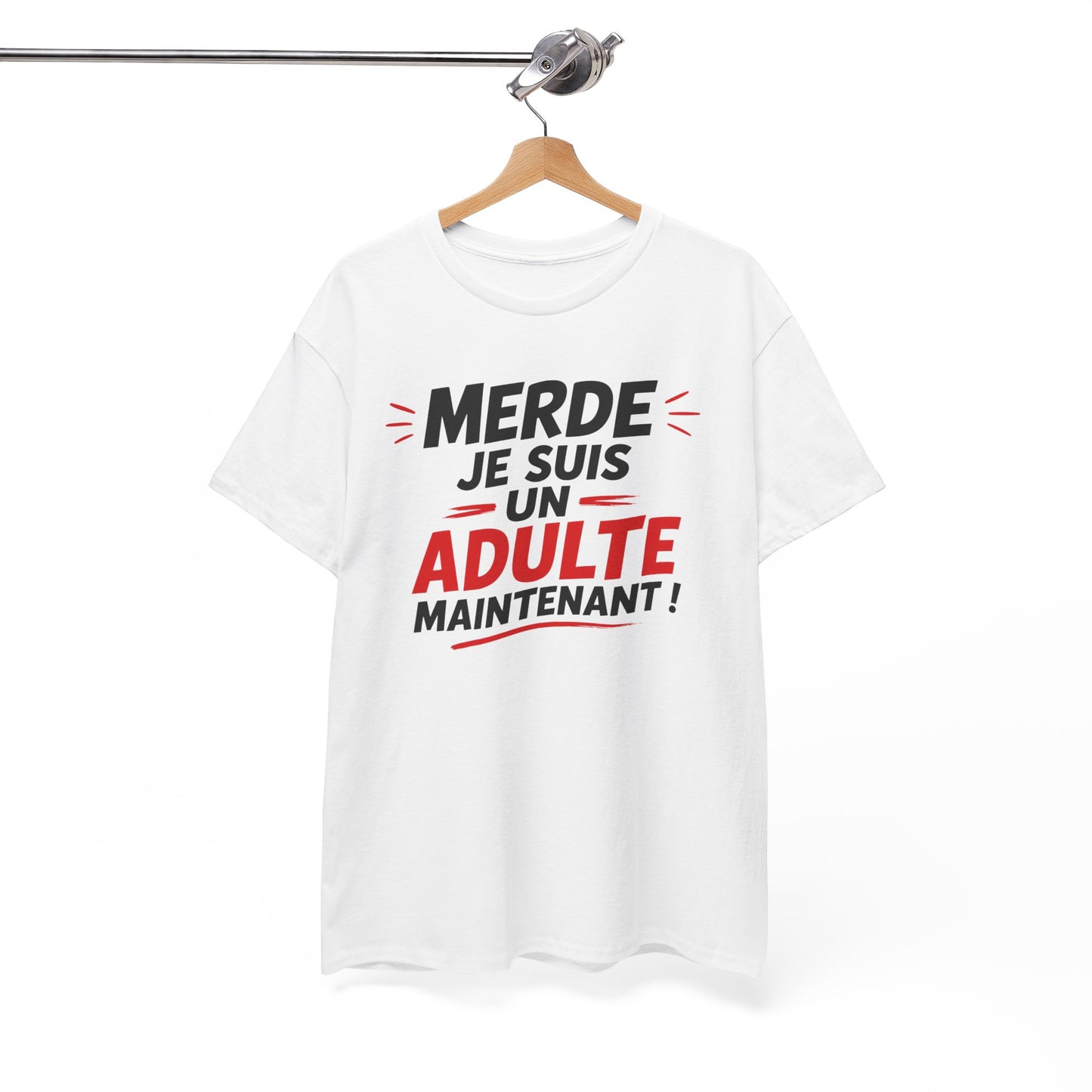 Tee-Shirt Anniversaire 18 Ans Homme Femme – Cadeau Majorité Humour – Adulte Maintenant – Idée Cadeau Jeune Adulte