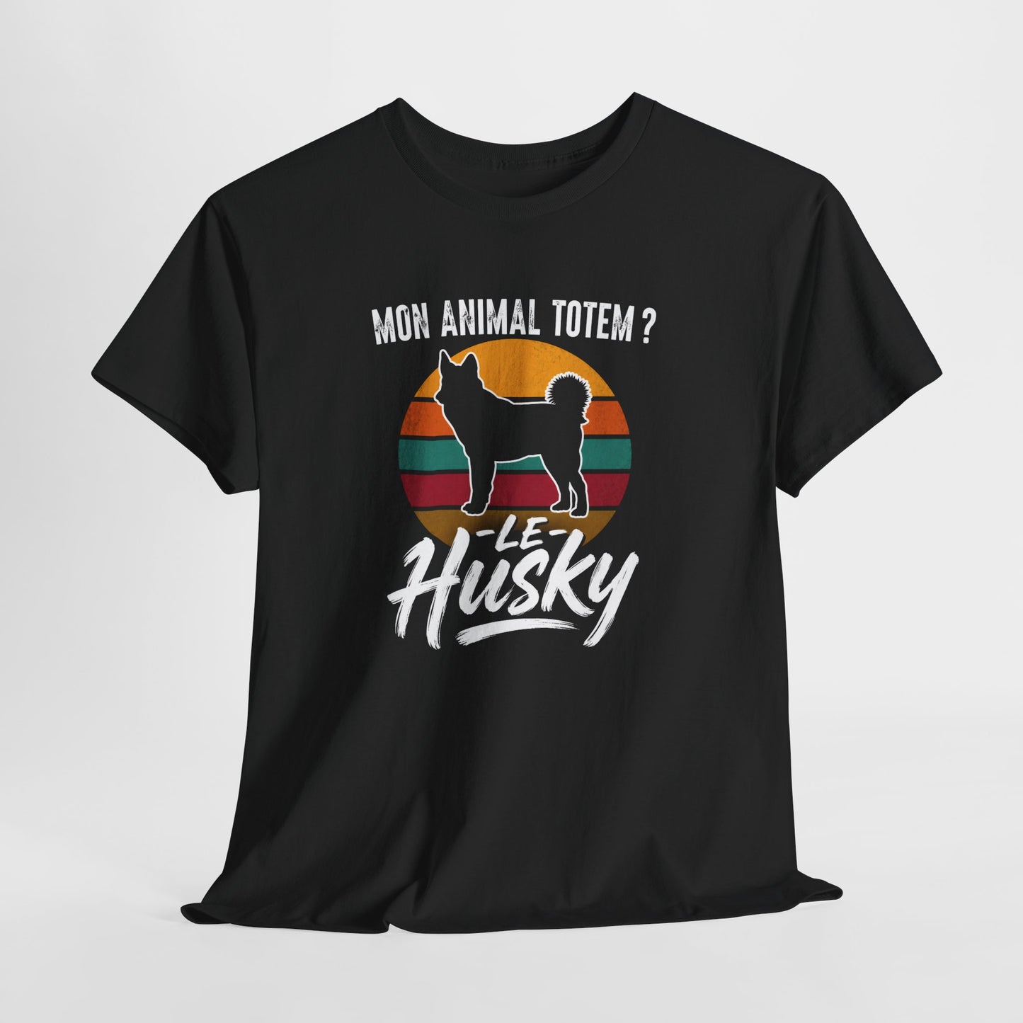 T-Shirt Husky Homme et Femme – Cadeau Amoureux des Chiens – Passion Husky Sibérien – Idée Cadeau Maître Maîtresse Chien