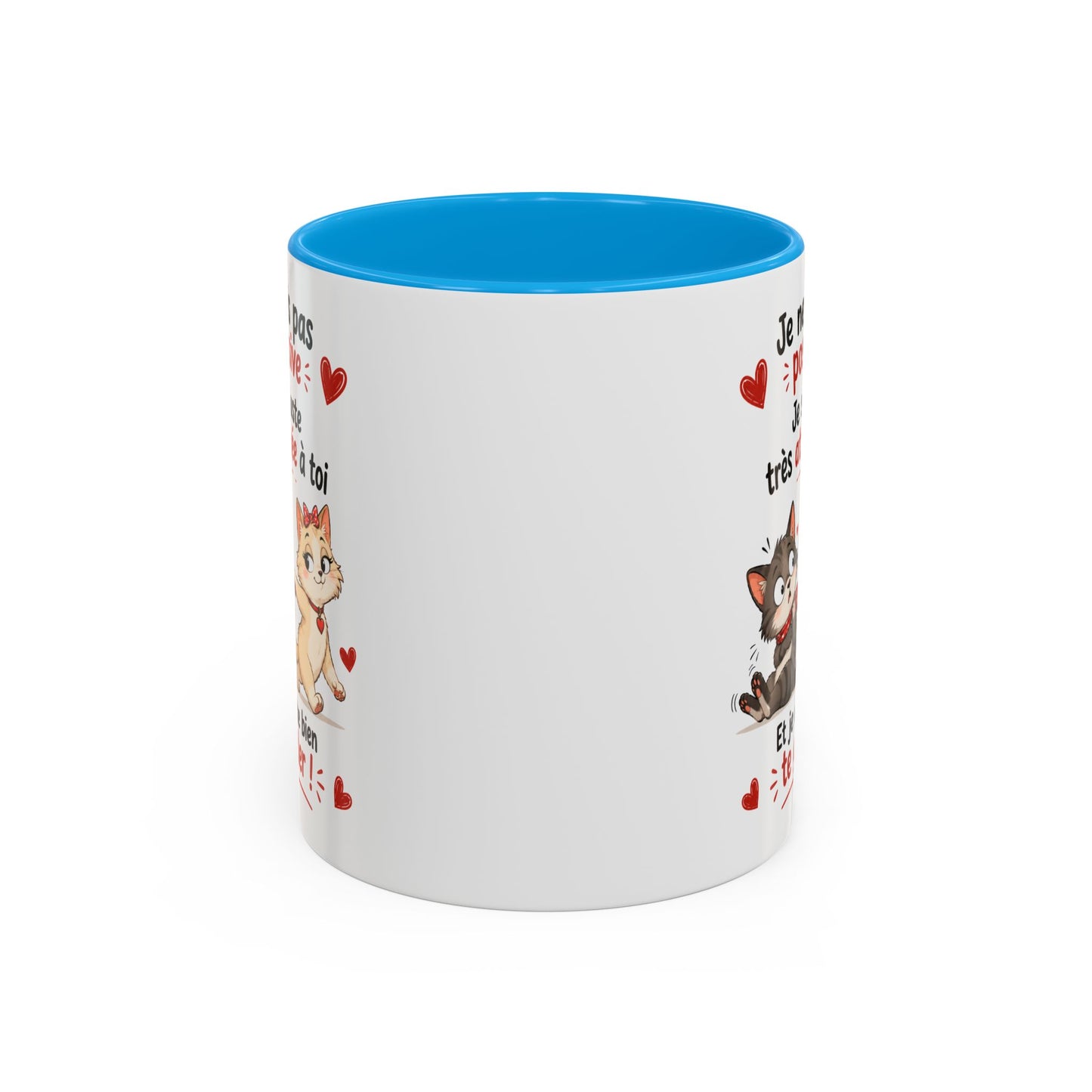 Tasse Je Ne Suis Pas Possessive Je Suis Très Attachée À Toi – Mug Chats Couple Humour Amour 325ml