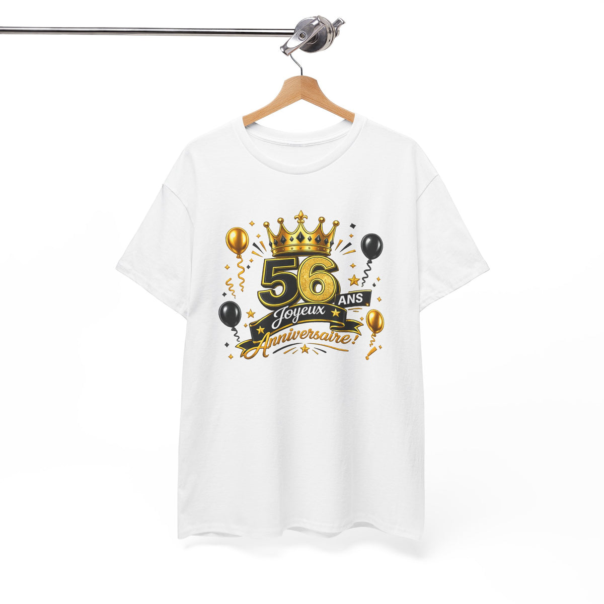 Tee Shirt Anniversaire 56 Ans Homme et Femme – Joyeux Anniversaire – Cadeau 56 Ans