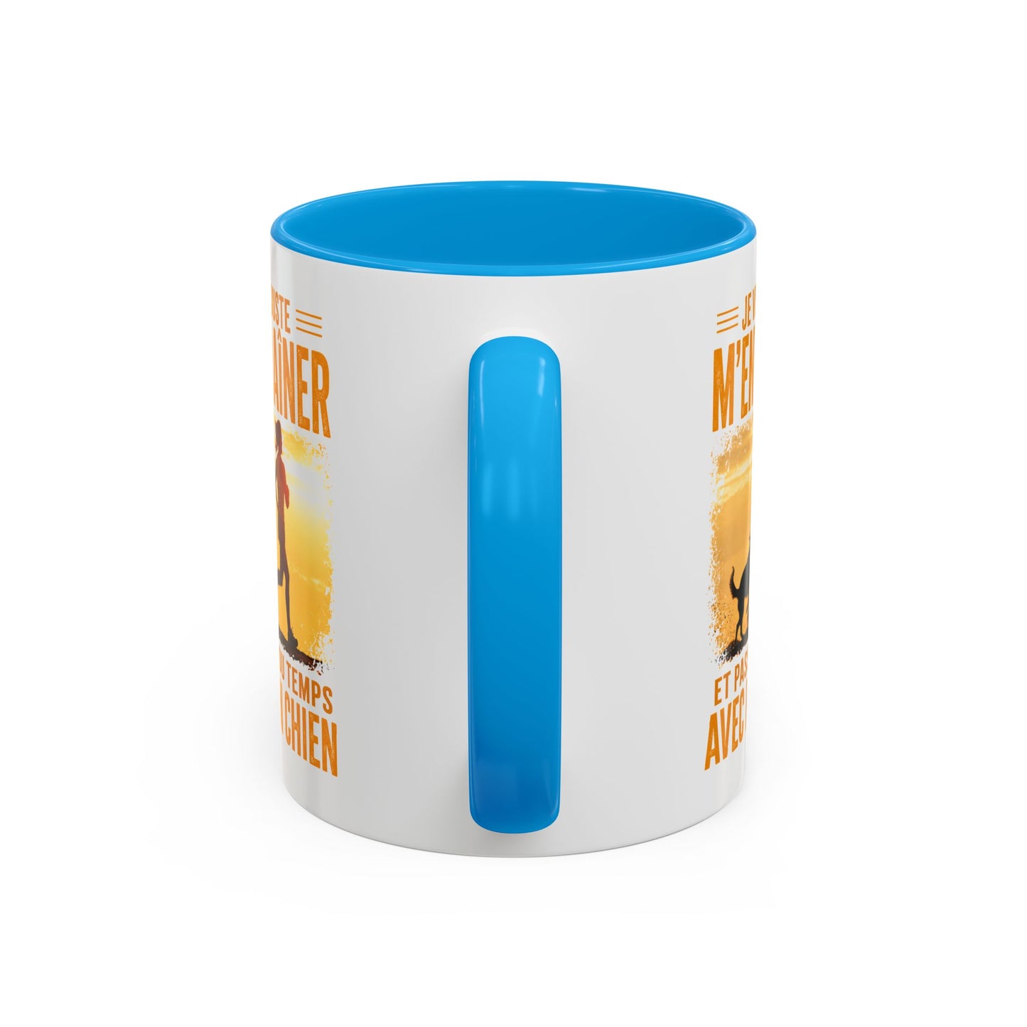 Mug Running Femme avec Chien – Tasse Course à Pied Jogging Sport – Cadeau Coureuse Amoureuse des Chiens Noir Bleu Rouge
