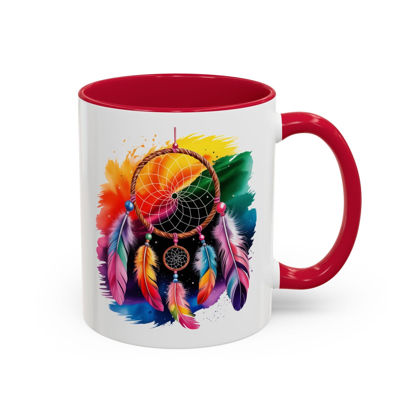 Mug Attrape-Rêves Bohème – Tasse Dreamcatcher Multicolore – Cadeau Spirituel et Zen – Céramique 325ml