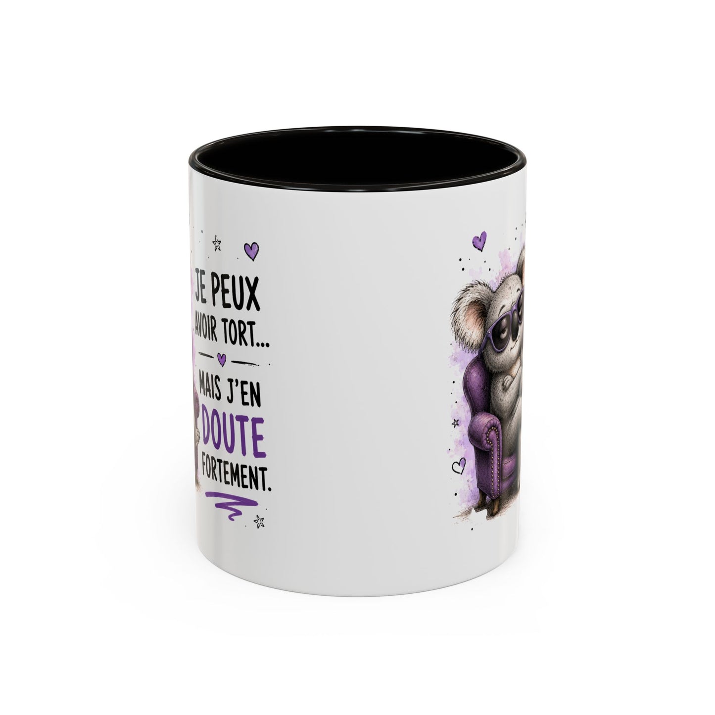 Tasse Koala Drôle Homme Femme – Mug Je Peux Avoir Tort Mais J'en Doute Fortement – Cadeau Humour 325 ml