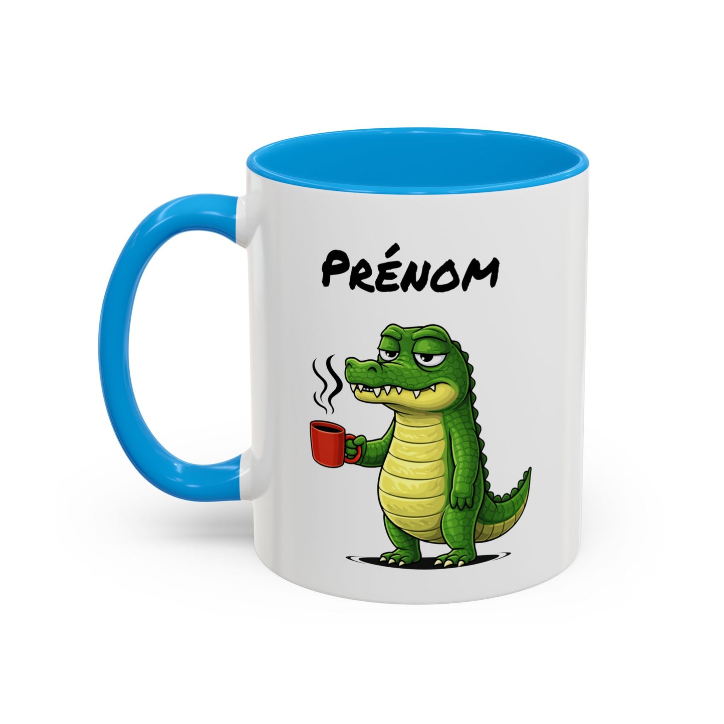 Mug Crocodile Personnalisable 325ml – Tasse Café Humour Animal Drôle Matin Difficile Cadeau