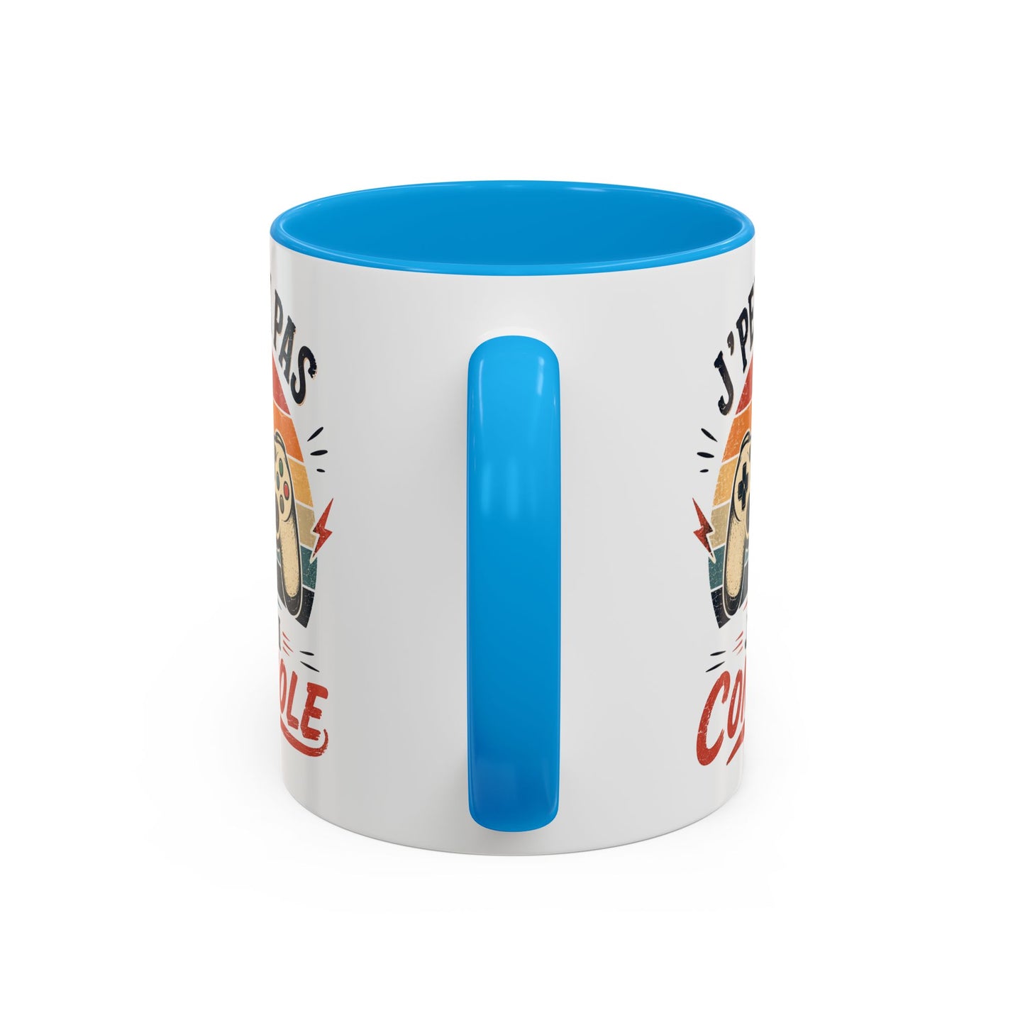 Tasse J’Peux Pas J’Ai Console – Mug Gamer Vintage Humoristique – Cadeau Gaming Homme Femme 325ml