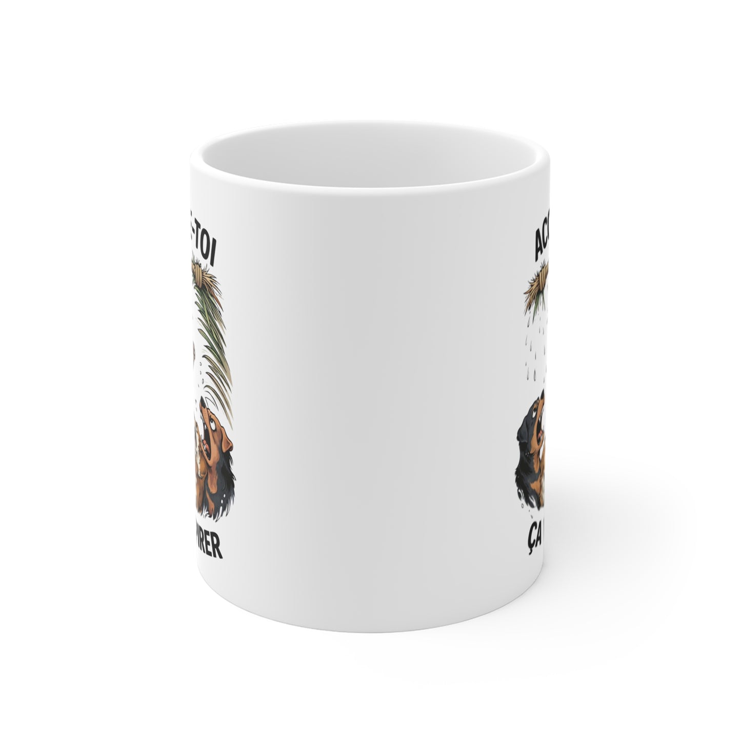 Mug Chat Humoristique – Accroche-Toi Ça Va Empirer – Tasse Drôle Chats et Chiens – Idée Cadeau Originale