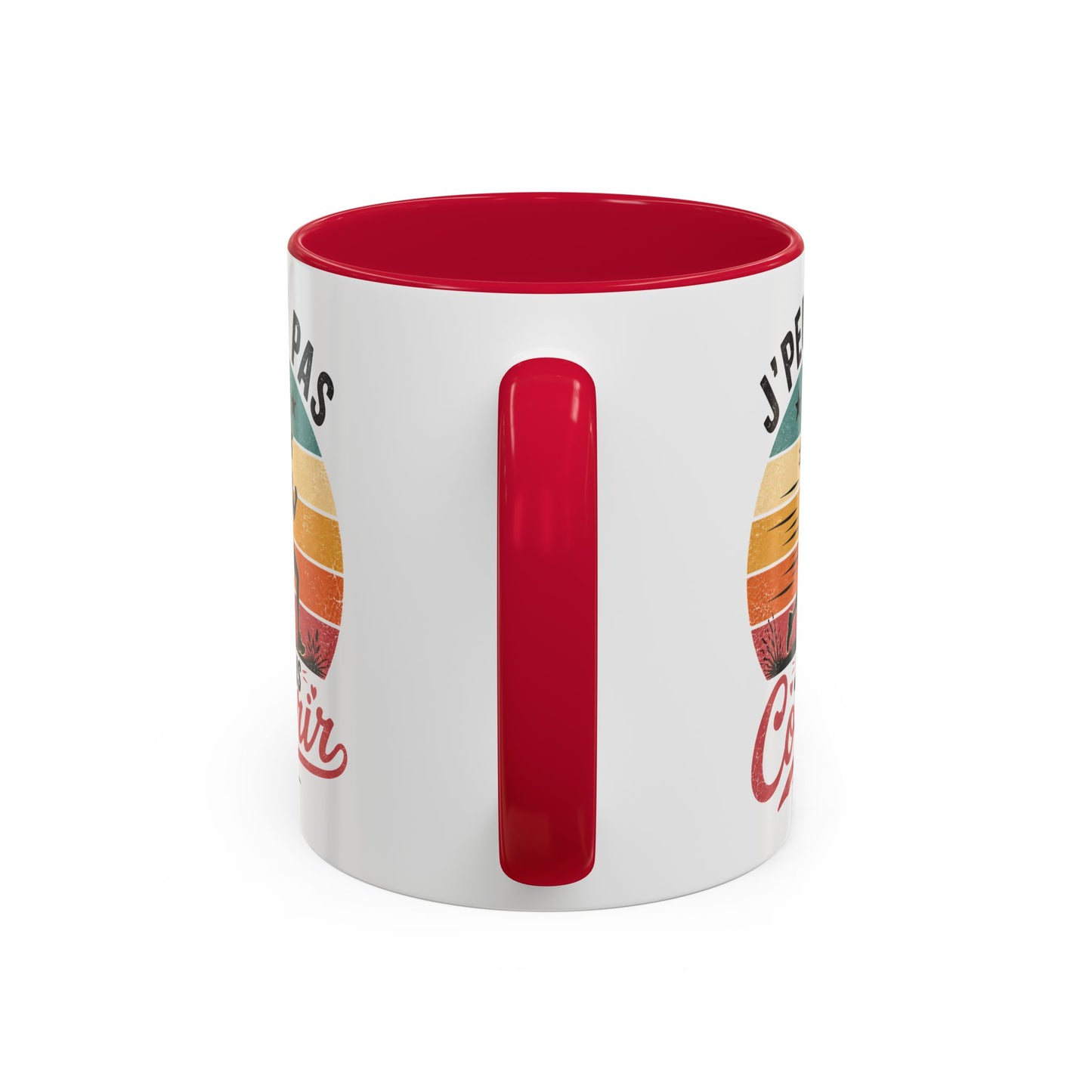 Tasse Femme J’Peux Pas J’Vais Courir – Mug Running Vintage Humoristique – Cadeau Runneuse Jogging Sport 325ml