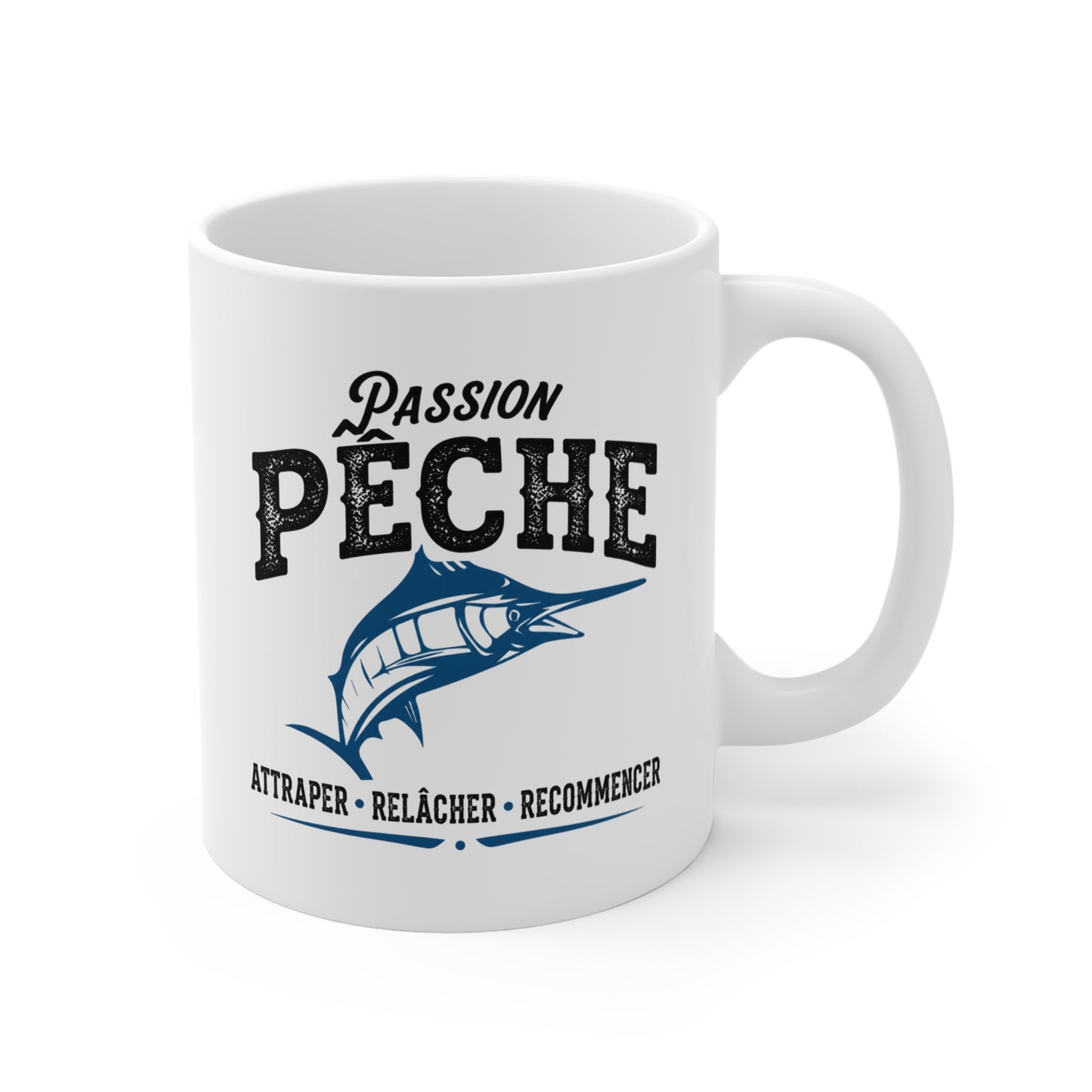 Mug Pêche Espadon – Tasse Pêcheur Passionné – Idée Cadeau Homme Amateur Poisson Mer – 325 ml