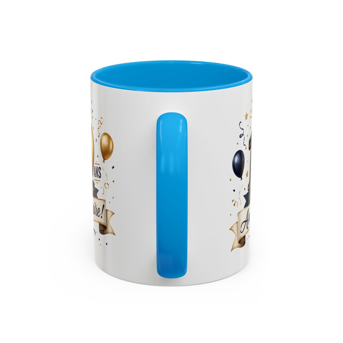 Mug Joyeux 19 Ans – Tasse Anniversaire 19 Ans – Cadeau Original pour Femme Homme – Idée Cadeau 19e Anniversaire Noir Bleu Rouge