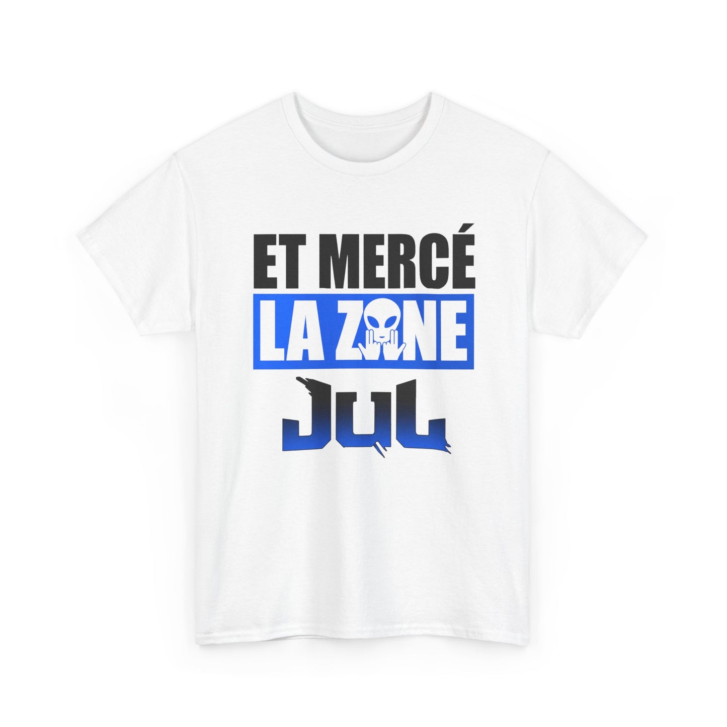 T-Shirt Merci La Zone Humour Rap Français Homme – Design Urbain Style Marseille – Tee Shirt Streetwear Fan Musique Urbaine Team Team JuL