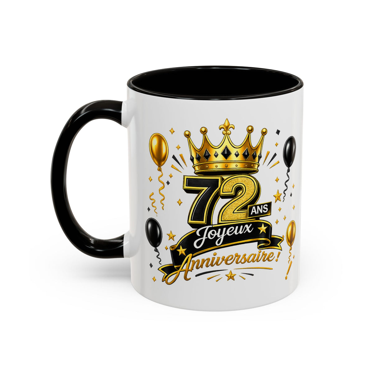 Mug Joyeux 72 Ans – Tasse Anniversaire 72 Ans – Cadeau Original pour Femme Homme – Idée Cadeau 72e Anniversaire