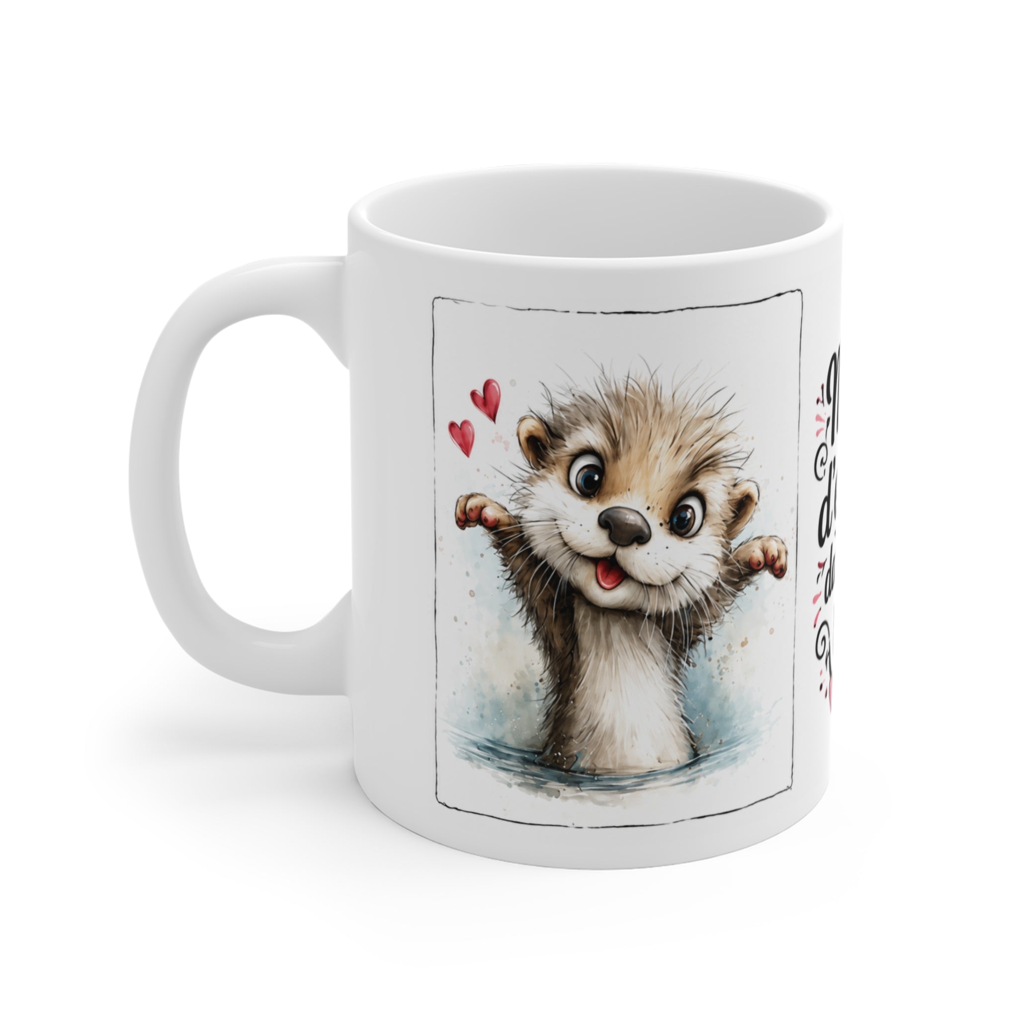 Tasse Merci D’Exister Dans Ma Vie – Mug Loutre Mignonne et Kawaii – Cadeau Amour Homme Femme 325ml