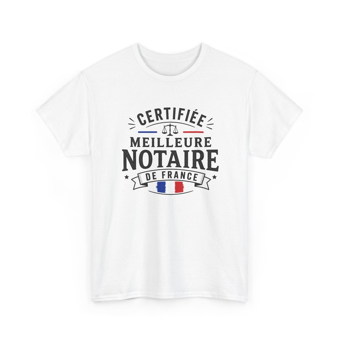 Tee Shirt Femme Notaire Cadeau Humour Métier Droit Justice Professionnelle Juridique Étude Notariale France