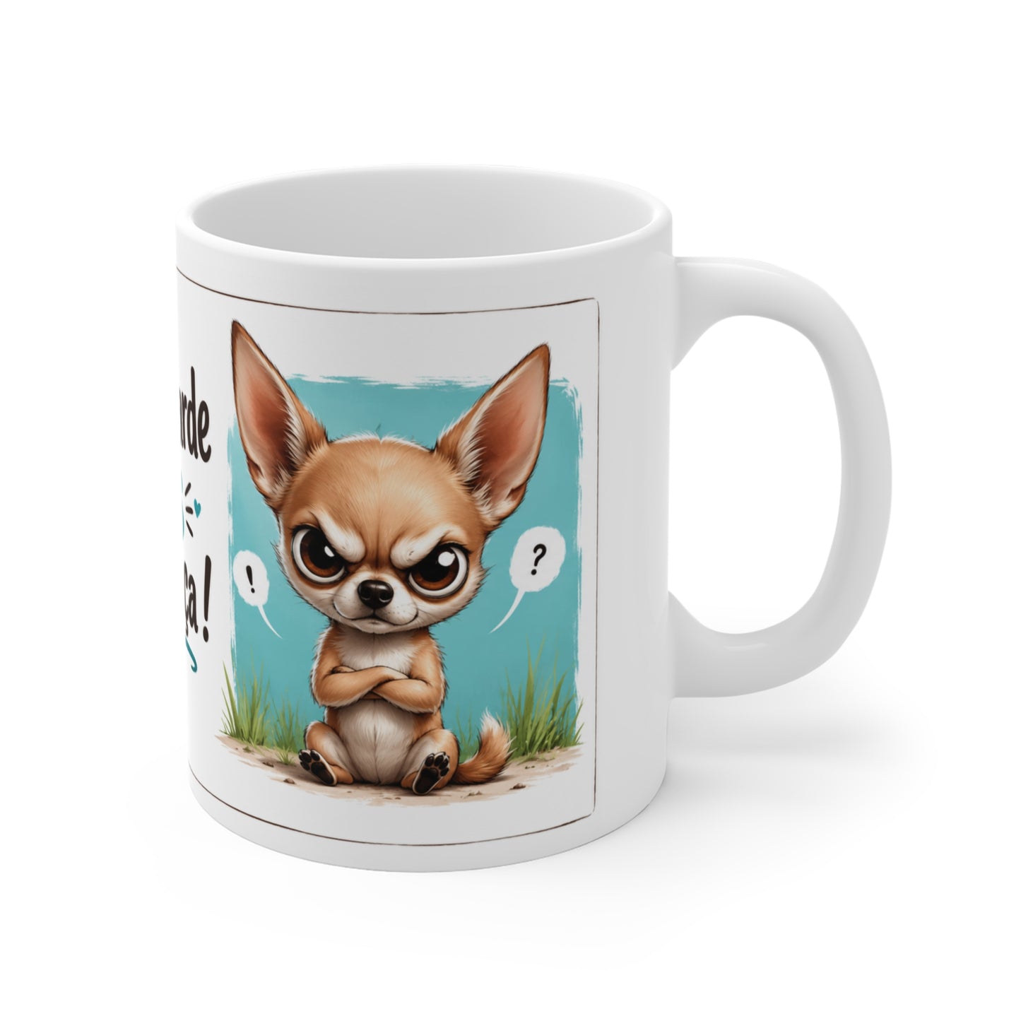Tasse Me Regarde Pas Comme Ça – Mug Chihuahua Drôle et Mignon – Cadeau Humour Chien Homme Femme 325ml