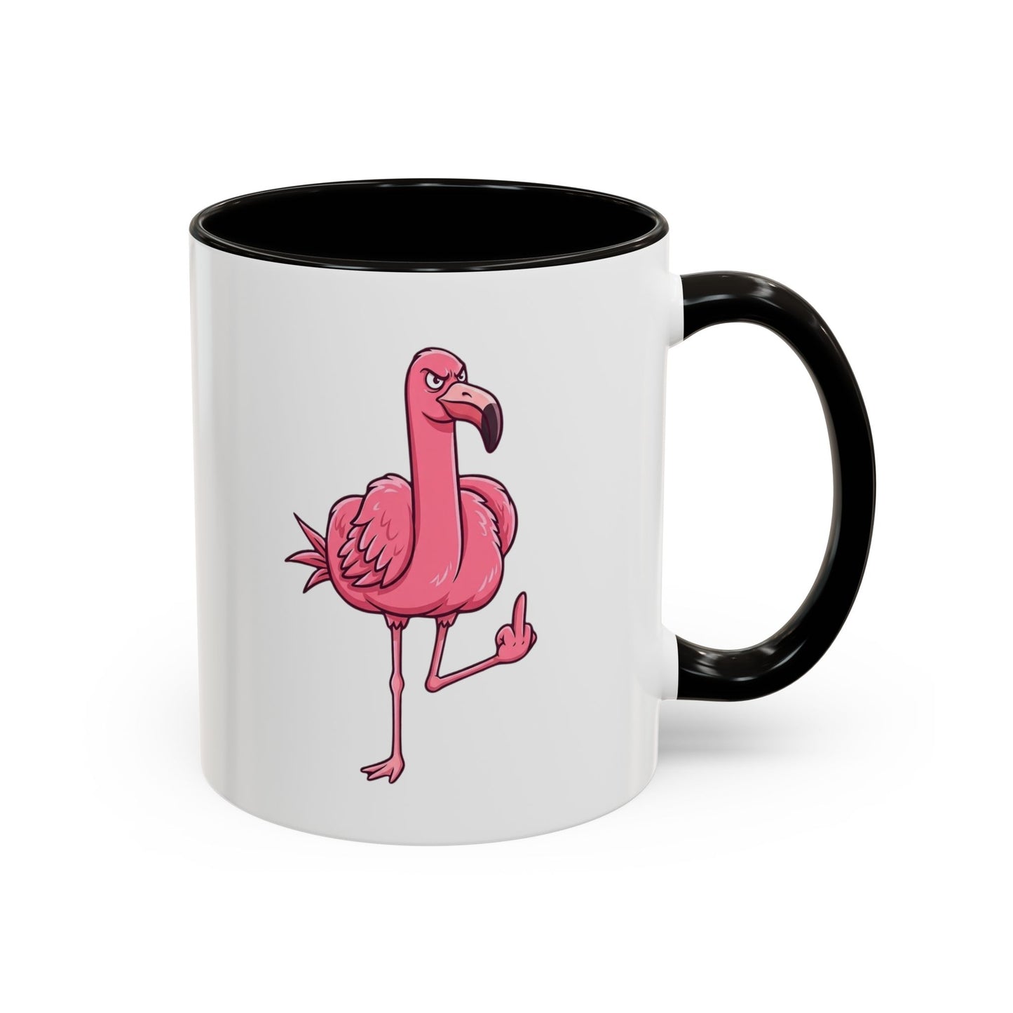 Tasse Flamant Rose Humoristique – Mug Flamant Insolent Doigt d’Honneur – Cadeau Drôle Adulte