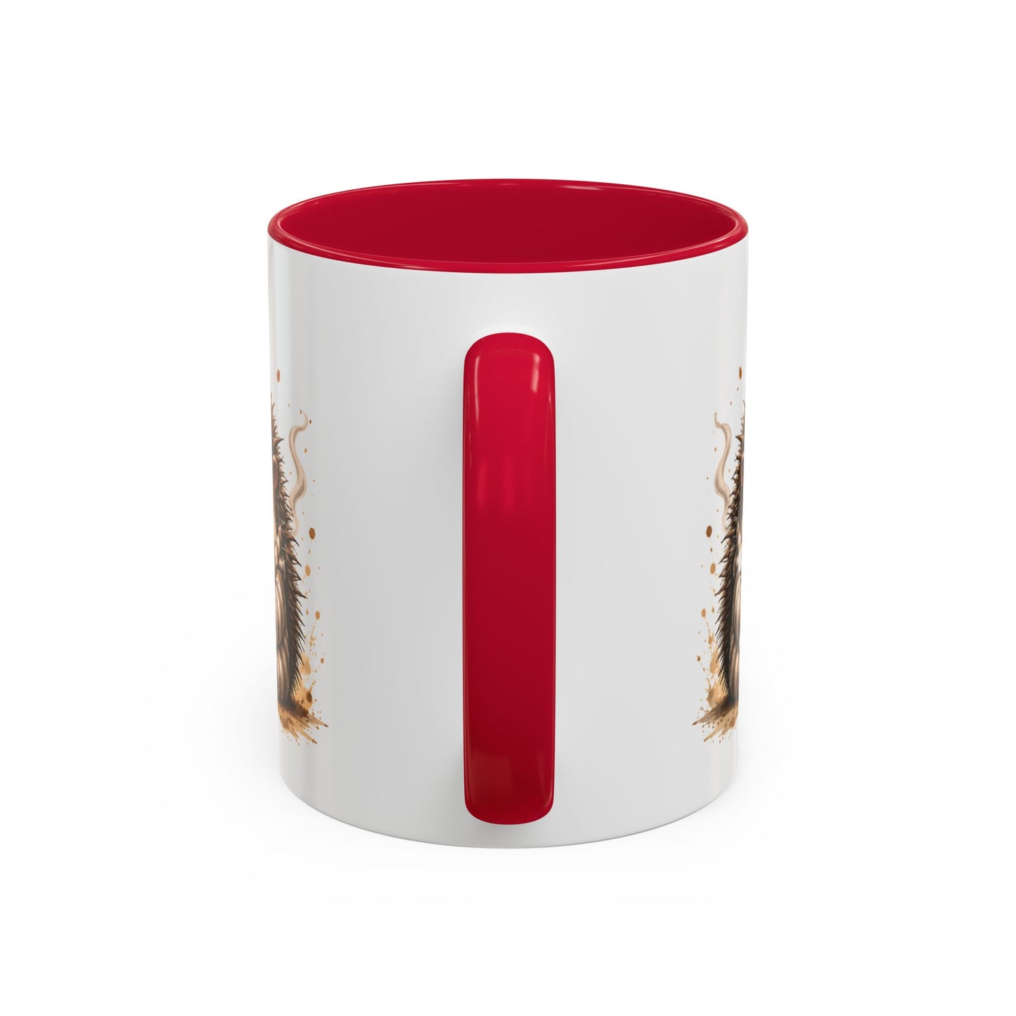 Tasse Café Injecté Dans Le Cerveau – Mug Hérisson Fatigué Humour – Cadeau Café 325ml