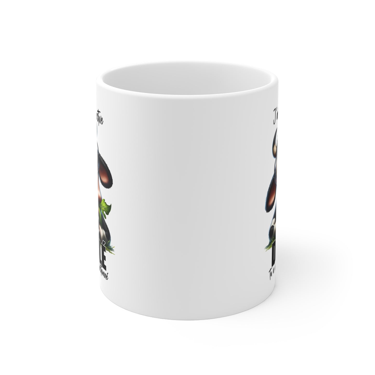 Tasse J’ai L’Ouïe Sélective Désolé Tu N’As Pas Été Sélectionné – Mug Vache Humour Sarcastique – Cadeau Homme Femme 325ml