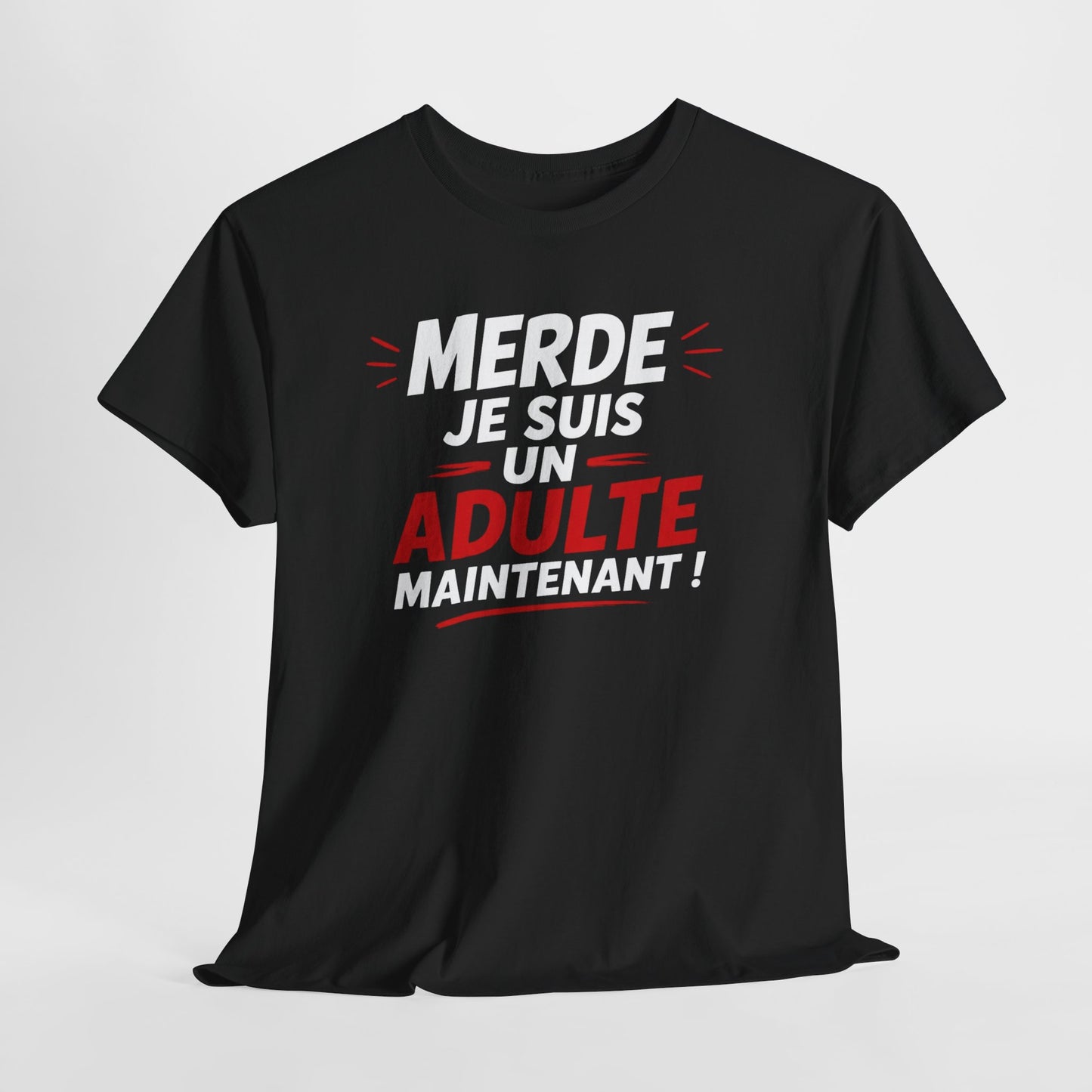 Tee-Shirt Anniversaire 18 Ans Homme Femme – Cadeau Majorité Humour – Adulte Maintenant – Idée Cadeau Jeune Adulte