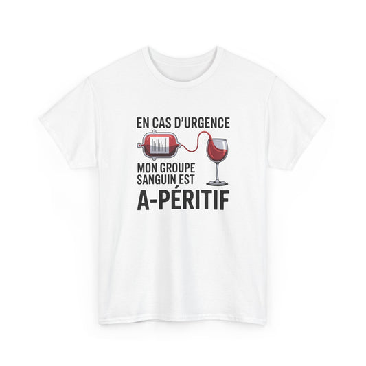 T-Shirt Infirmier Humoristique Homme Femme – Tee Shirt Don du Sang Drôle – Cadeau Médecin Infirmière Noir Blanc Gris