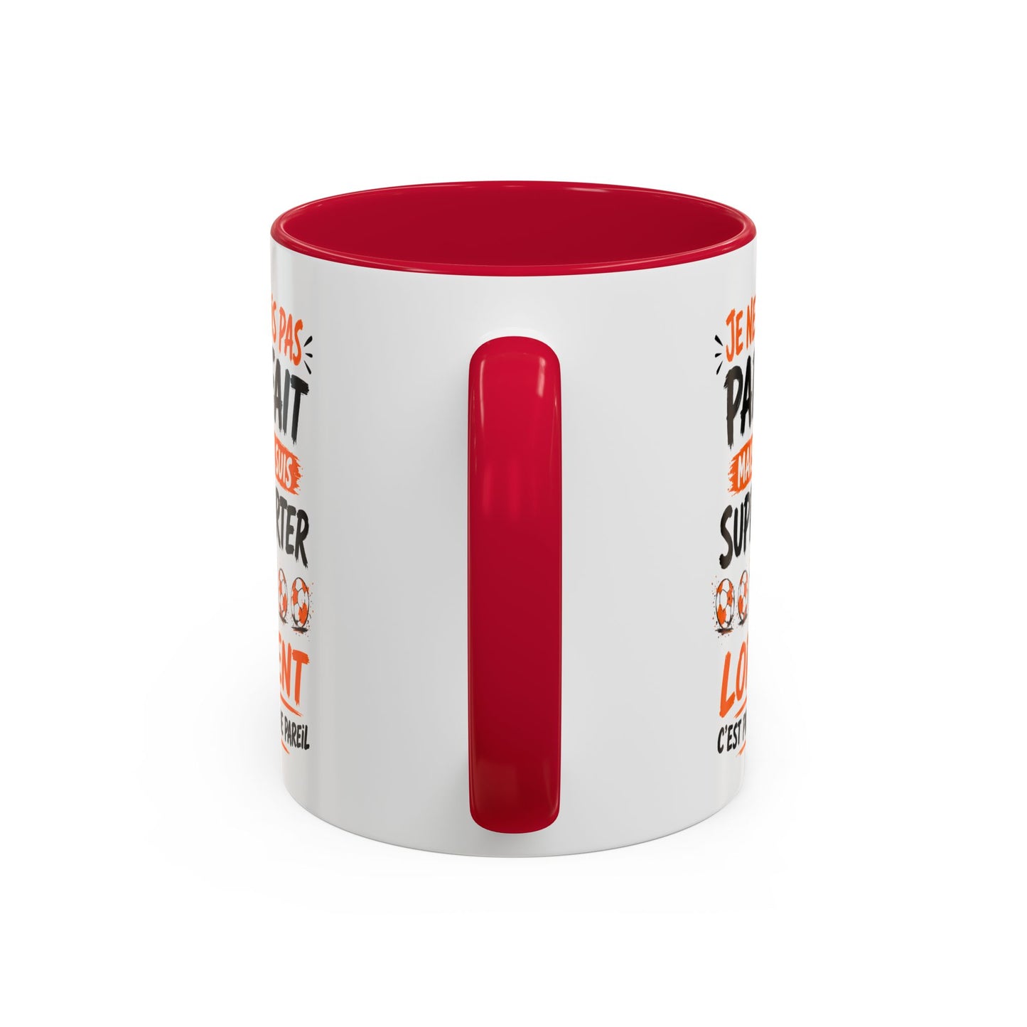 Tasse Je Ne Suis Pas Parfait Mais Je Suis Supporter de Lorient – Mug Humour Football Supporter – Cadeau Football 325ml