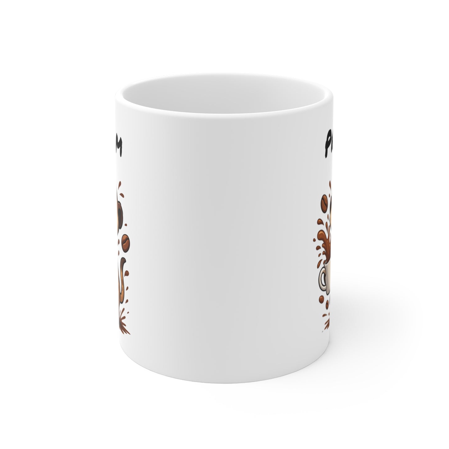 Tasse Personnalisable Suricate Café – Mug Prénom Animal Cartoon Céramique 325ml – Cadeau Original
