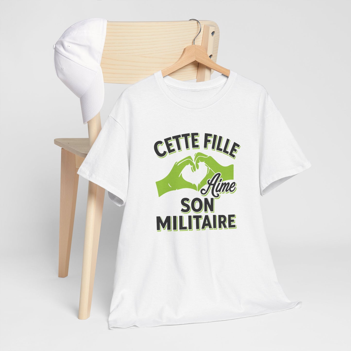 Tee Shirt Femme Militaire Couple Amour Humour Idée Cadeau Soldat Armée Conjoint