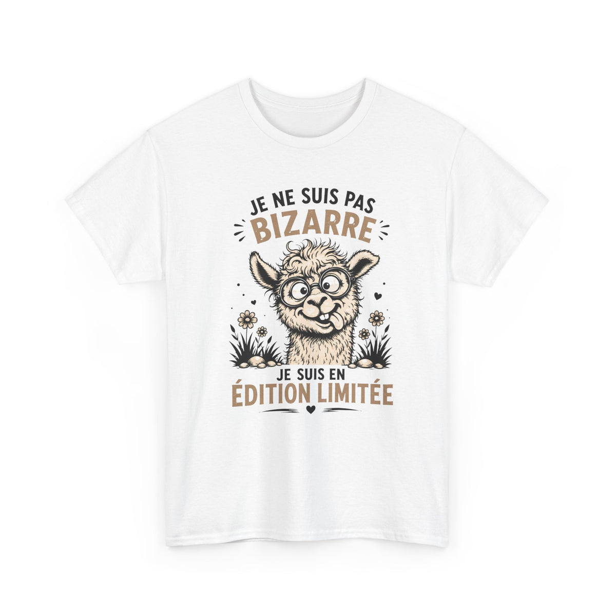 Tee-Shirt Humour Homme et Femme – Lama Drôle Original – Cadeau Amusant Anniversaire pour Amateur d’Animaux