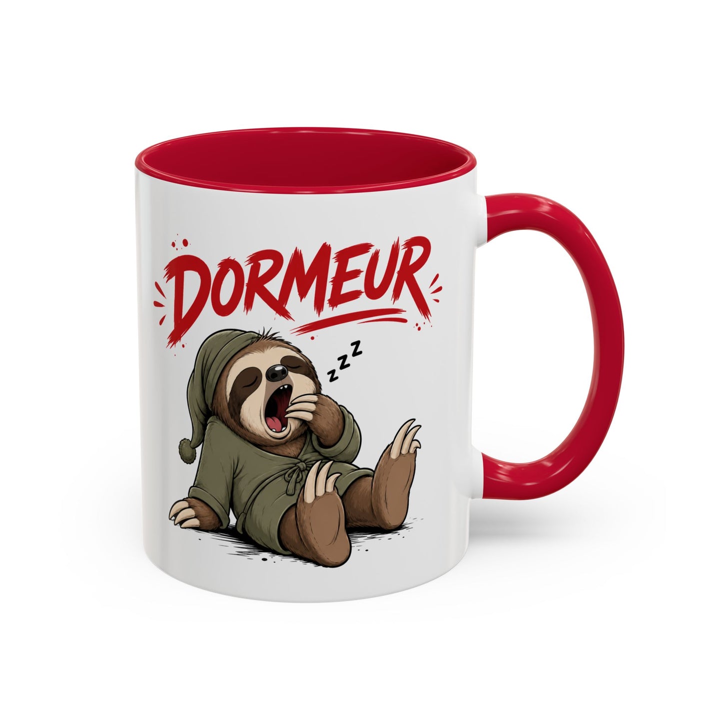 Tasse Dormeur Homme – Mug Paresseux Endormi Humour – Cadeau Homme Amateur de Sieste 325ml