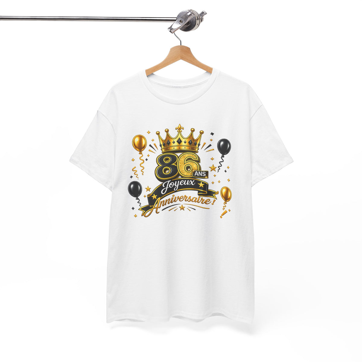 Tee Shirt Anniversaire 86 Ans Homme et Femme – Joyeux Anniversaire – Cadeau 86 Ans