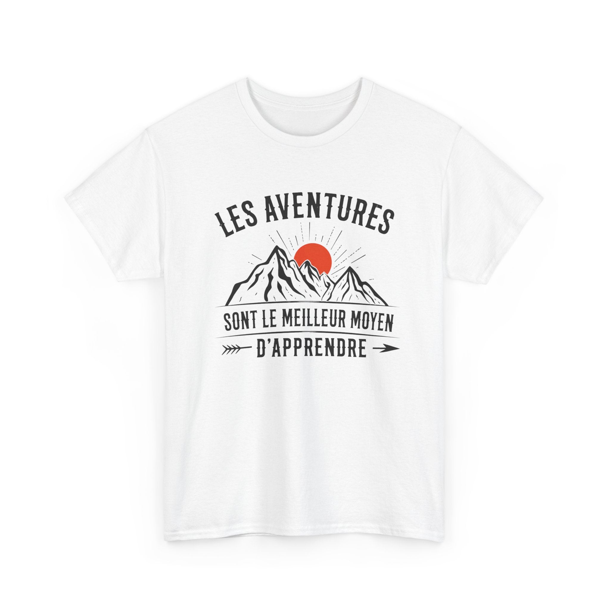 Tee Shirt Aventure Homme Femme – Montagne Nature Randonnée Voyage – Idée Cadeau Aventurier Randonneur Plein Air
