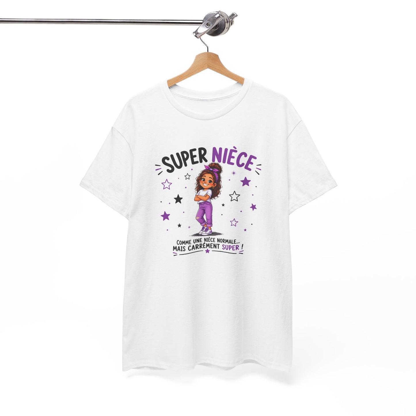 Tee Shirt Super Nièce Femme – Comme une Nièce Normale Mais Carrément Super – T-Shirt Humour Cadeau Nièce Original