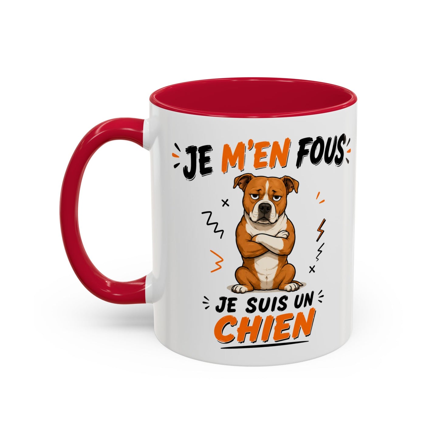 Tasse Je M’en Fous Je Suis Un Chien – Mug Humour Chien Mignon – Cadeau Original Amoureux des Chiens 325ml