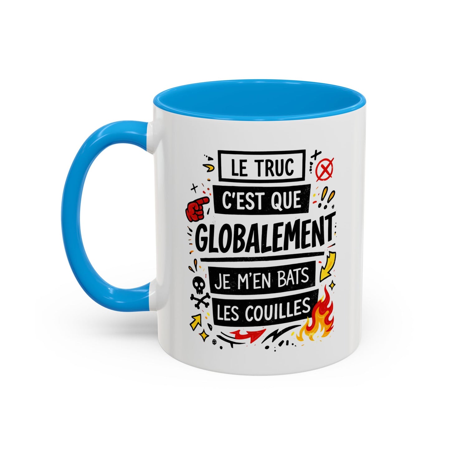 Mug Citation Humour Provocateur – Tasse Phrase Drôle Décalée – Cadeau Original Fun – Céramique 325ml Noir Bleu Rouge