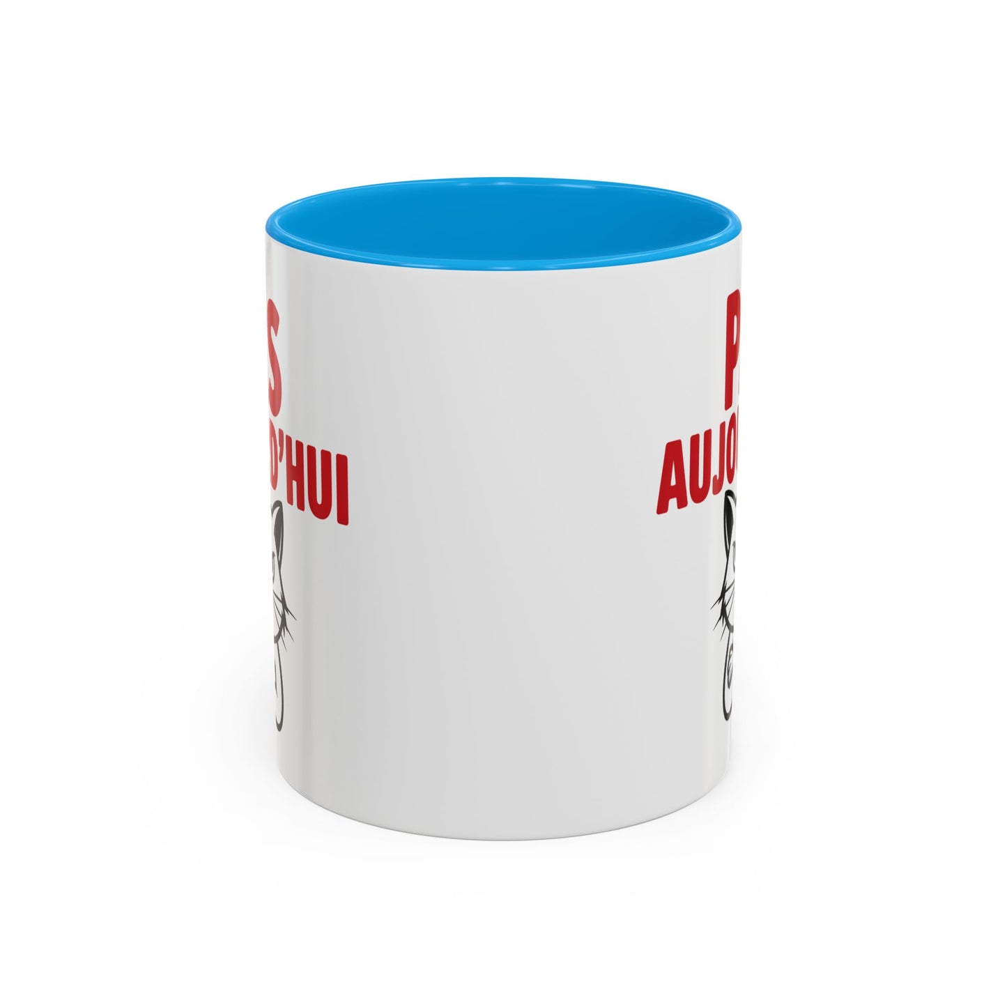 Mug  Chat Humoristique Pas Aujourd’hui – Tasse Café Drôle Anti Motivation – Cadeau Humour Bureau 325ml