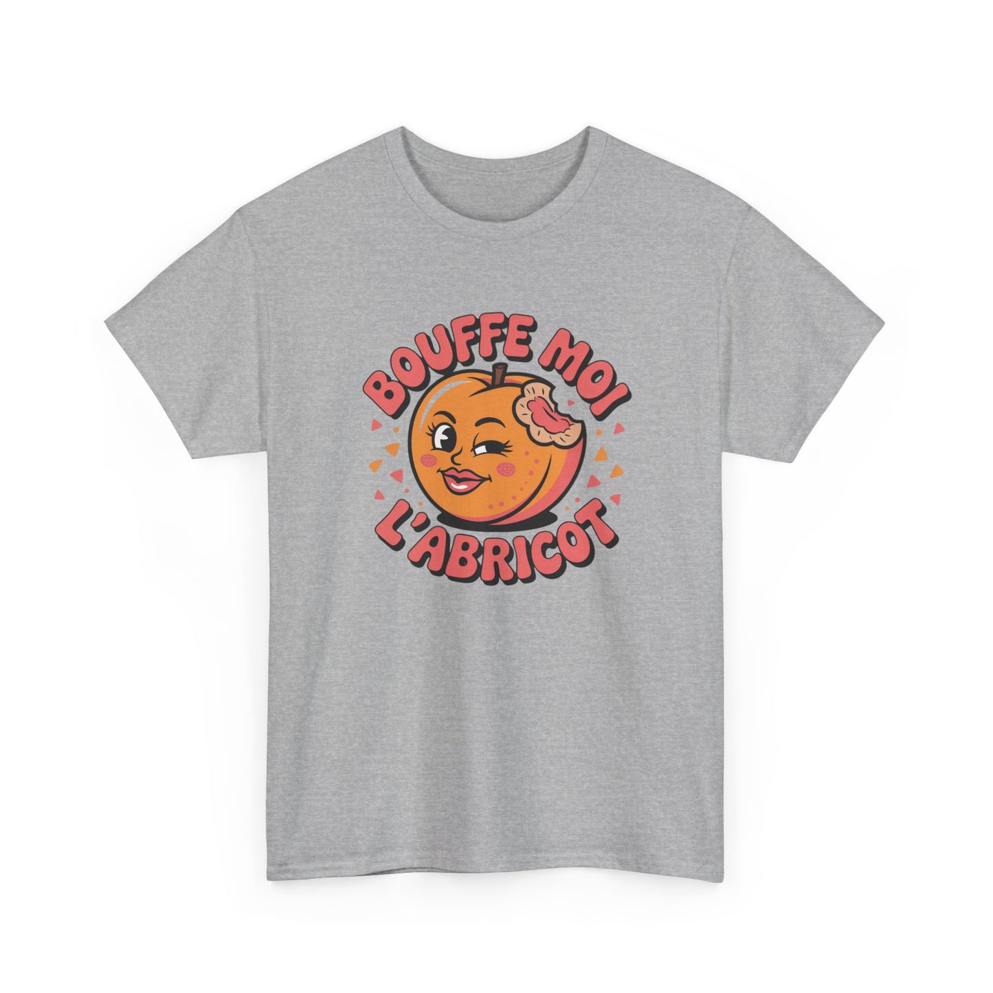 Tee Shirt Humour Bouffe Moi L’Abricot – Blague fruit drôle – Cadeau humour Blanc Gris Noir