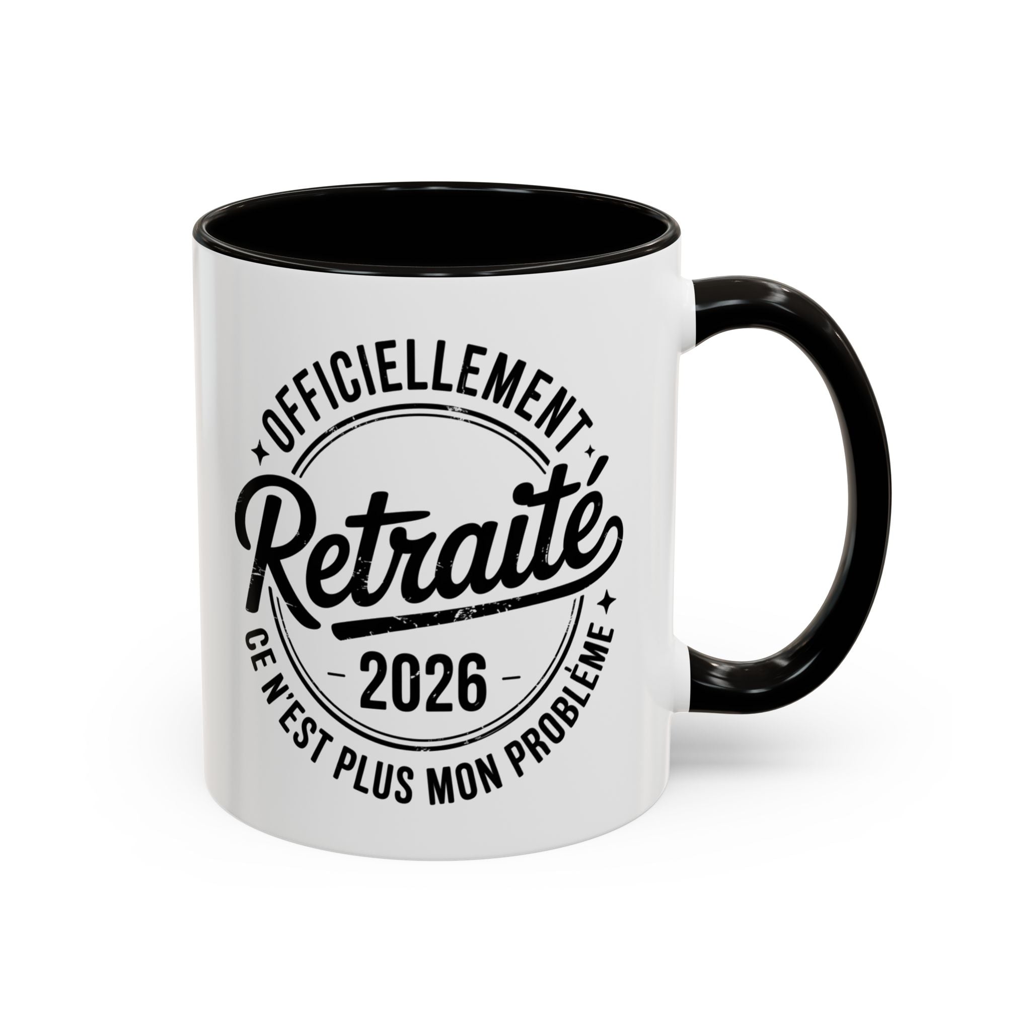 Mug Retraite 2026 Homme – Tasse Officiellement Retraité Vintage – Cadeau Départ Collègue Homme