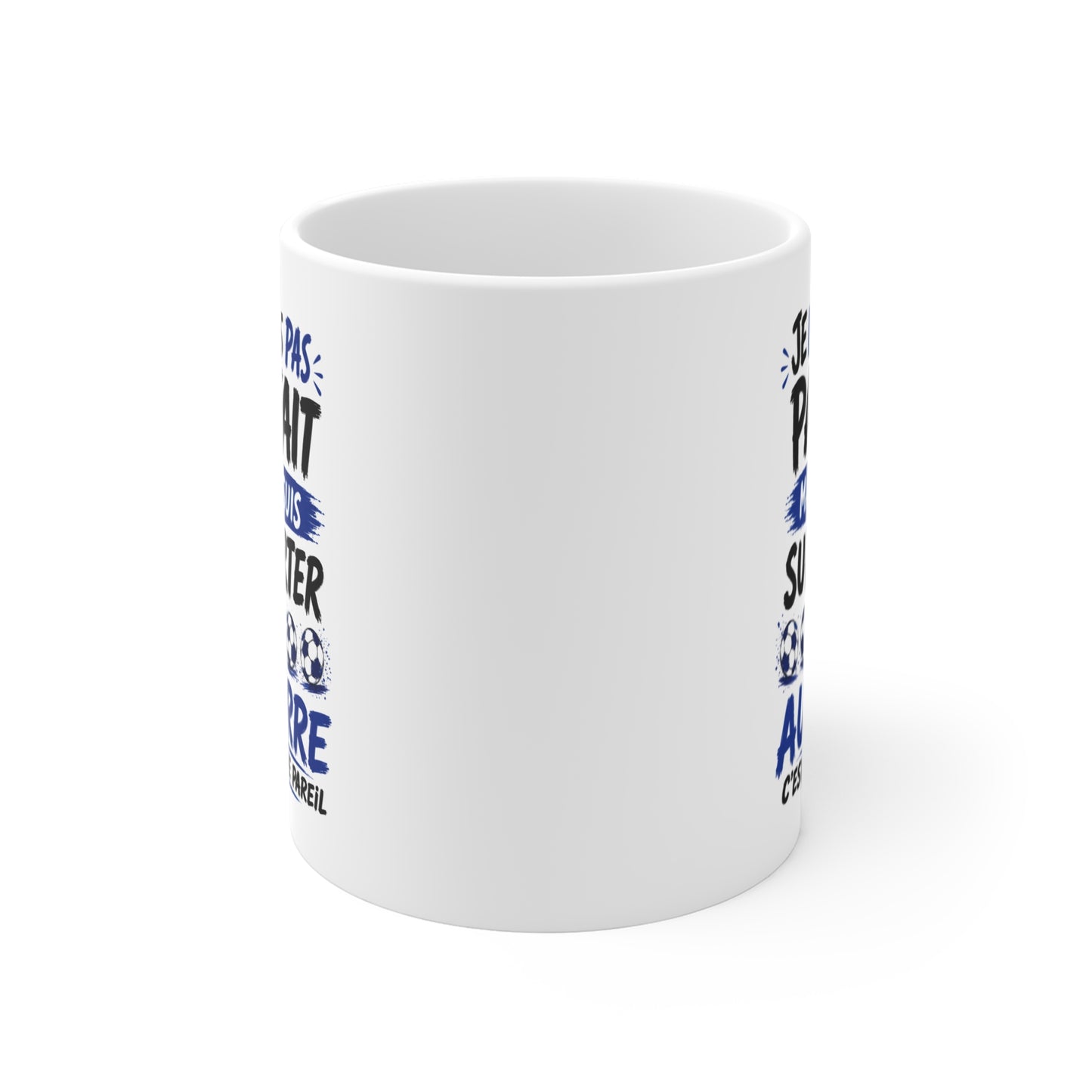 Tasse Je Ne Suis Pas Parfait Mais Je Suis Supporter D’Auxerre – Mug Humour Football – Cadeau Passionné de Football 325ml