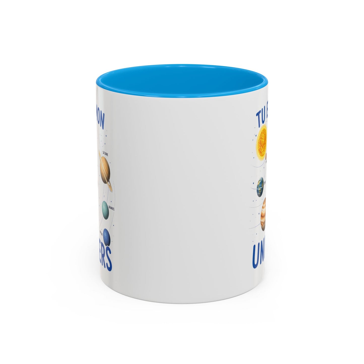 Mug Tu Es Mon Univers – Tasse Astronomie Romantique avec Planètes du Système Solaire – Cadeau Couple Original Homme Femme 325ml