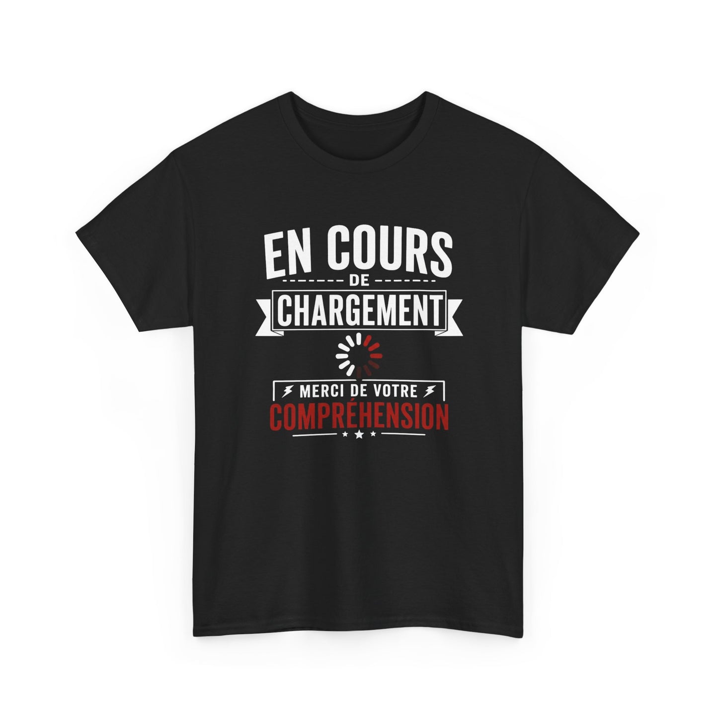T-Shirt Humour En Cours de Chargement – Tee Shirt Drôle Bug Patience Geek Informatique Adulte Idée Cadeau