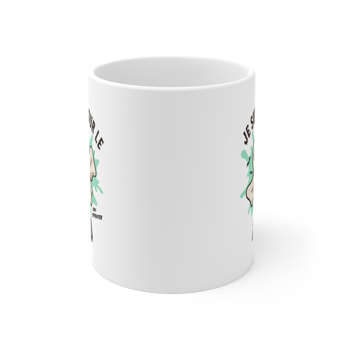 Mug Halloween Fantôme Humour – Tasse Effrayante Drôle Esprit Boo – Cadeau Halloween Homme et Femme