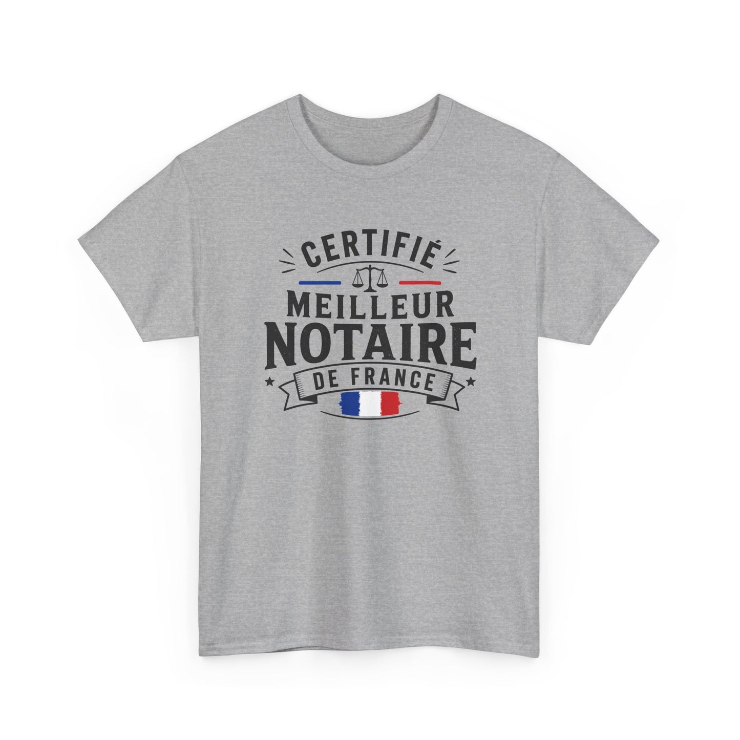 Tee Shirt Homme Notaire Cadeau Humour Métier Droit Justice Professionnel Juridique Étude Notariale France
