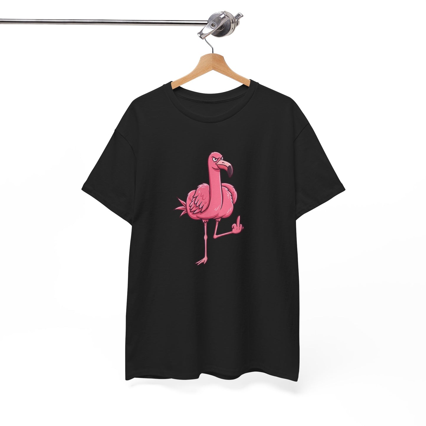 T-Shirt Flamant Rose Rebelle – Design Humour Insolent – Tee-Shirt Fun et Provocateur