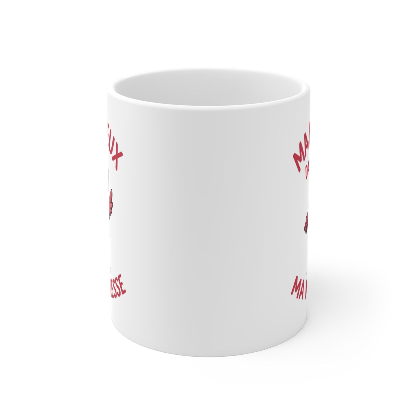 Mug Humour Flamant Rose – Tasse Céramique 325ml Majestueux dans ma Maladresse – Cadeau Drôle et Mignon