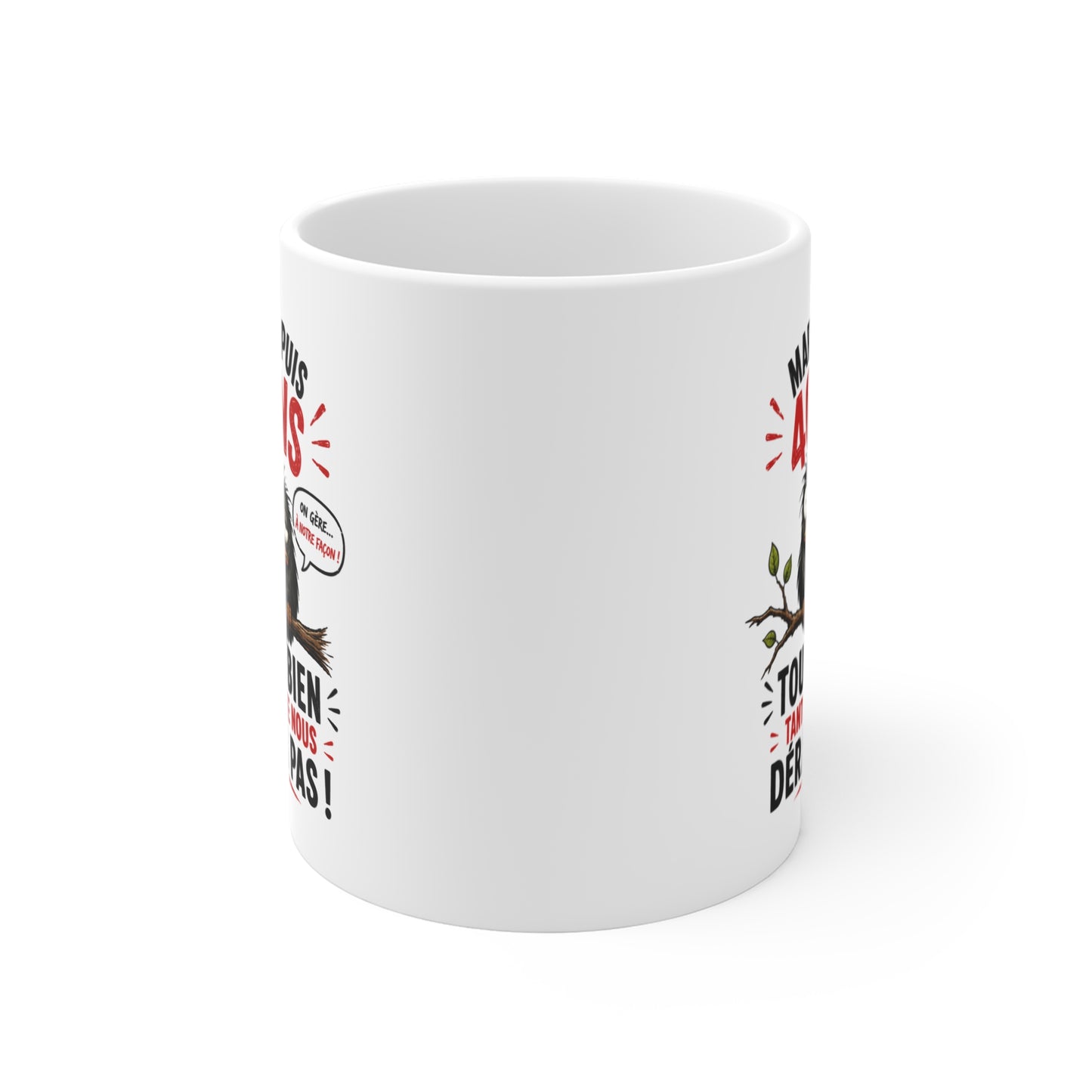 Tasse Mariés Depuis 40 Ans – Mug Humour Anniversaire de Mariage 40 Ans Homme Femme – Cadeau Noces d'Émeraude 325 ml
