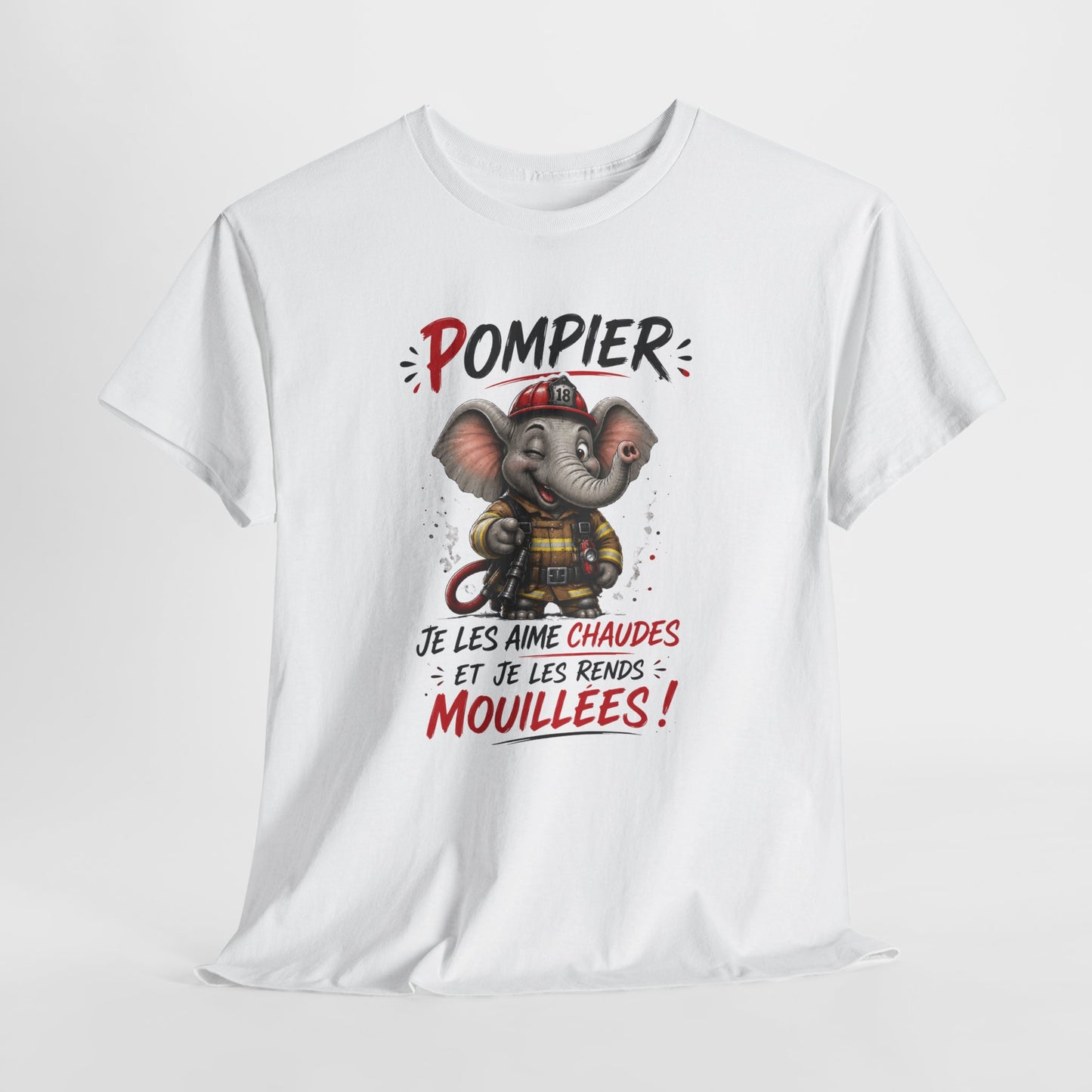 Tee-Shirt Pompier Je Les Aime Chaudes Et Je Les Rends Mouillées – Cadeau Humour Sapeur-Pompier Homme Adulte