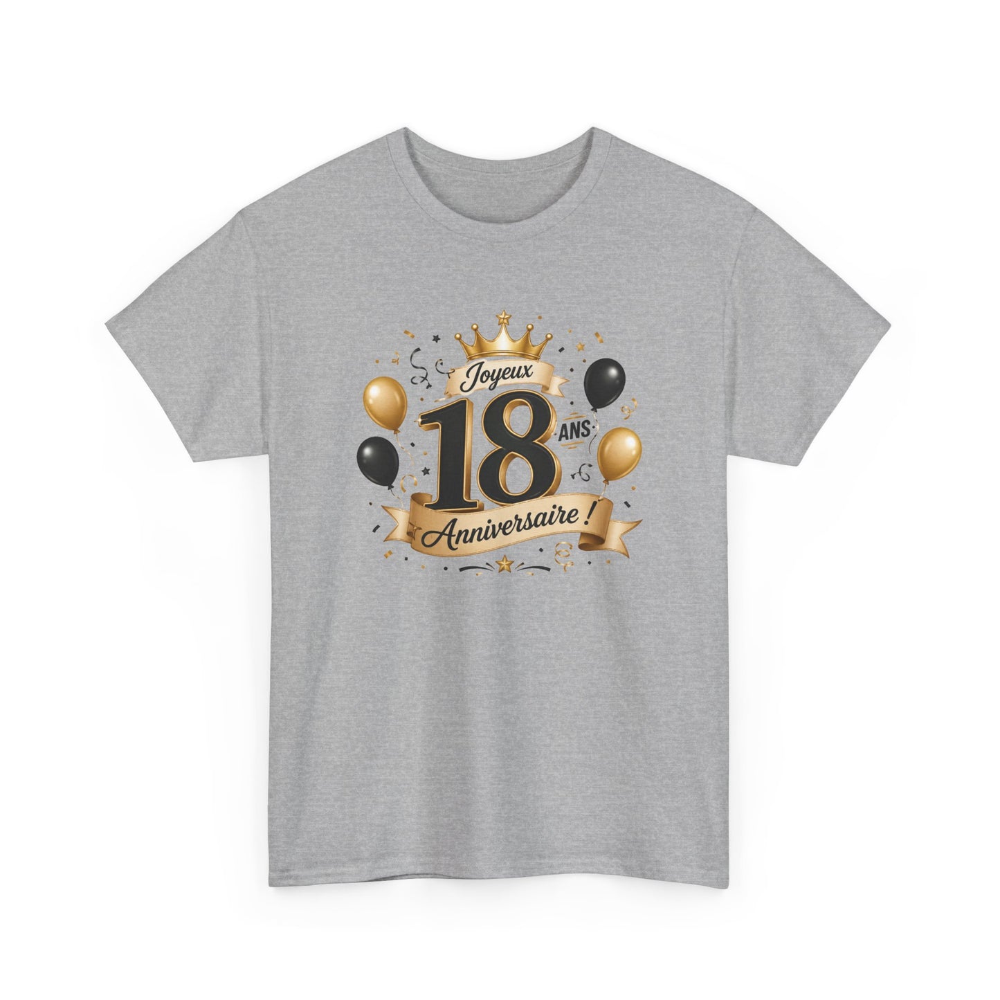 Tee Shirt Anniversaire 18 Ans Homme et Femme Joyeux Anniversaire Cadeau 18 Ans Idée Cadeau Adulte