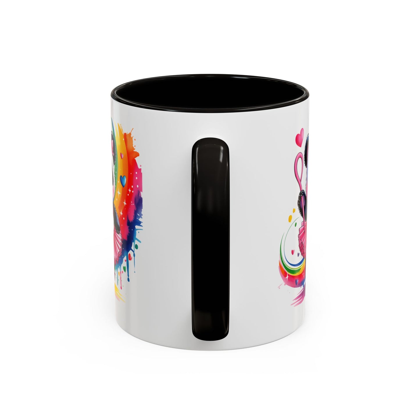 Mug Panda Danseuse Ballet – Tasse Kawaii avec Tutu Rose et Arc-en-ciel – Cadeau Original 325ml