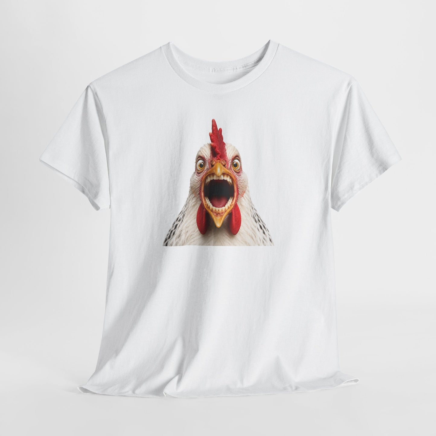 Tee-Shirt Humour Homme et Femme – Poule Drôle Expression Surprenante – Idée Cadeau Original Amateur Animaux Ferme Anniversaire