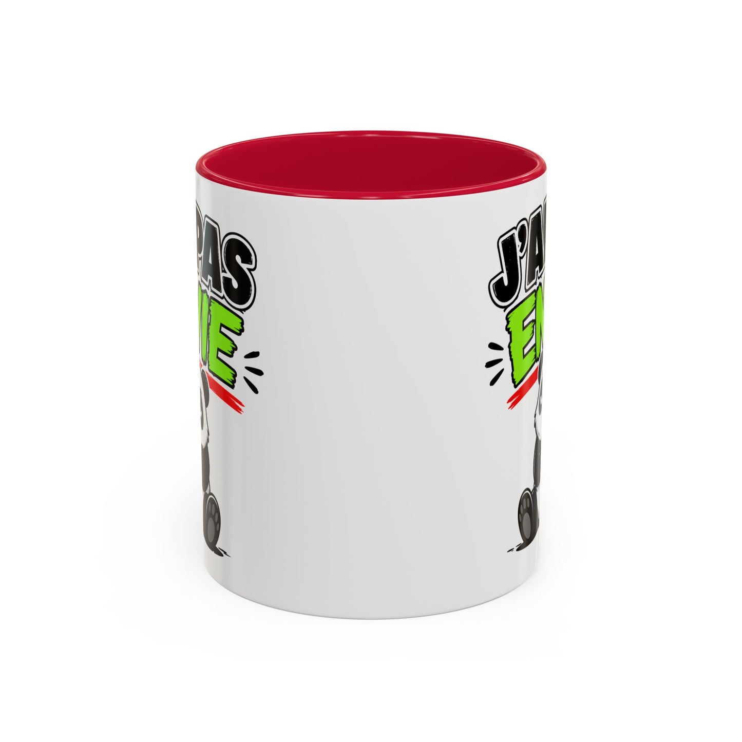 Mug Drôle J’ai Pas Envie – Tasse Humoristique Panda Fatigué – Cadeau Humour Bureau Café 325ml